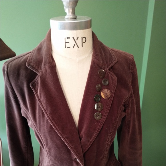Brown Velveteen Cotton Jacket - Picture 4 of 4